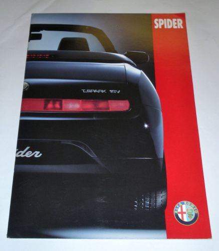 Alfa romeo twin spark spider promotional catalog