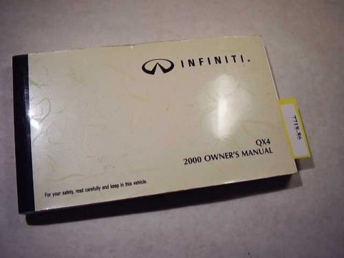 2000 infiniti qx4 owners manual 7718-86