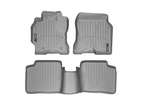 Weathertech custom fit gray front & rear floor liner set 2004-2009 toyota prius