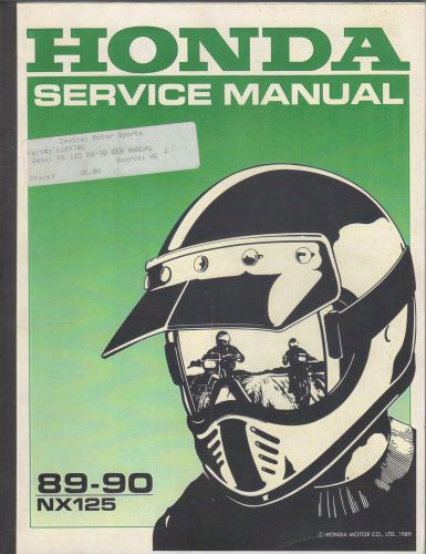 1989-1990  honda motorcycle  nx125  service manual (122)