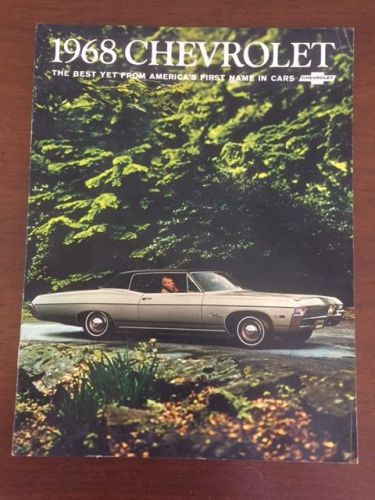 1968 chevrolet caprice, impala, ss, bel-air, biscayne sales brochure