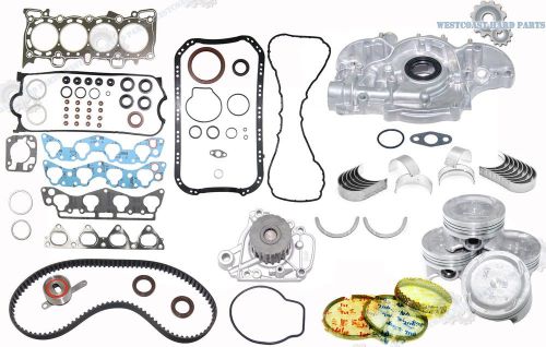 96-00 honda civic del sol 1.6l d16y7 sohc new complete engine rebuild master kit