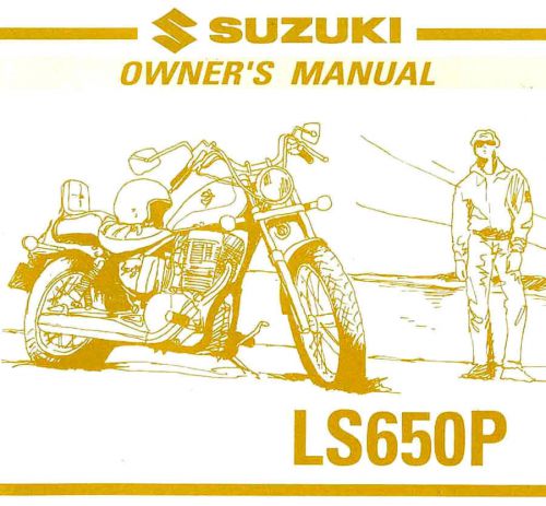 2001 suzuki ls650p savage 650 motorcycle owners manual -ls 650 p-ls650 savage