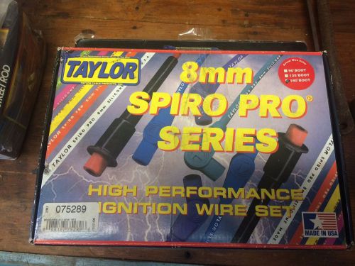 Taylor 75289 8mm spiro pro ignition wire set universal fit 180 deg. hemi 8 c