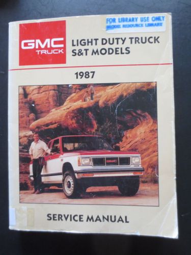 1987 gmc light duty truck s&amp;t models service manual