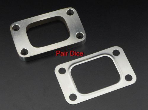 T3 gt30 gt35r gtx30 gt3582r t3/t4 turbo inlet flange mild steel 1/2&#034; w/ss gasket