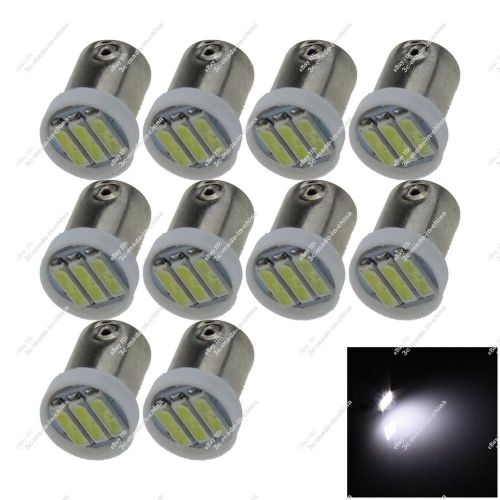 10x white ba9s w6w 2-b 3 smd 7020 led interior door side marker light auto zk004