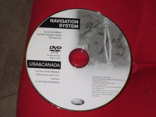 2005-06 land rover range rover / sport / hse supercharged navigation dvd map