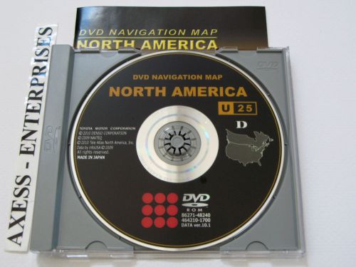 Oem lexus gen 4 navigation dvd # u25 ver. 10.1 map released © 2010 edition 2011