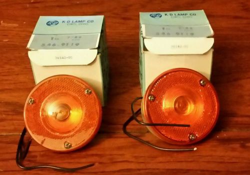 Selling two amber lens k.d lamp company 40033-011 part #546