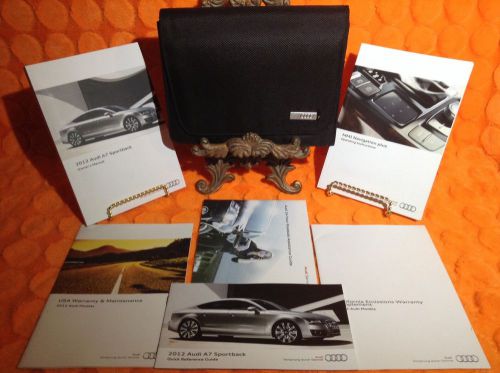 2012 audi a7 owners manual set 12 | sportback v6 + mmi navigation system book