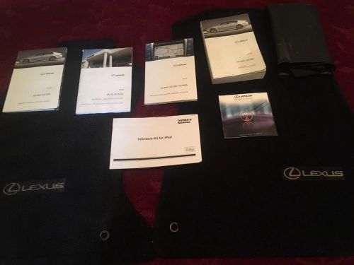 2008 lexus gs 350 front mats &amp; owners manual