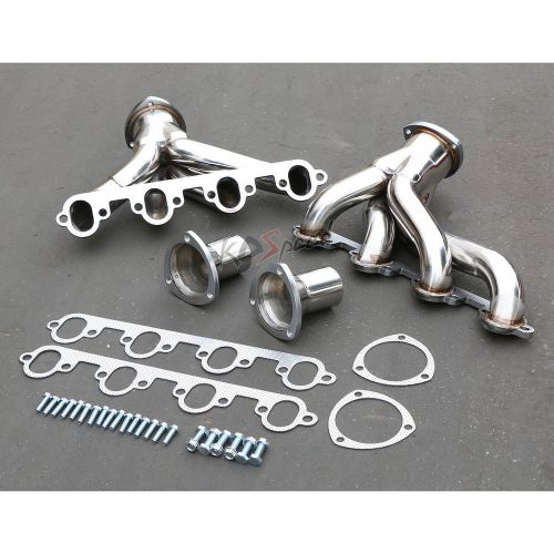 Hugger stainless steel shorty exhaust header for ford big block 429/460 bbc swap