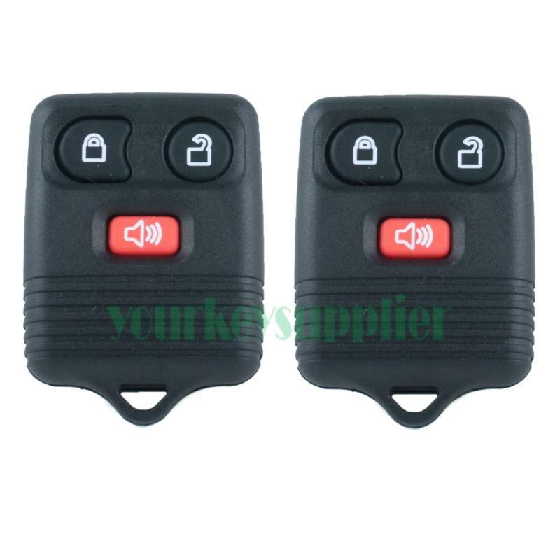 2 new ford mercury lincoln 3 button keyless entry remote key fob transmitter