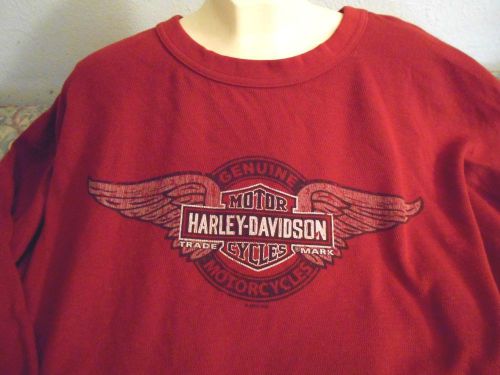 Sell Nwt Harley Davidson Thermal Top Long Sleeve Size 3xl Red Wings In Austin Texas United 