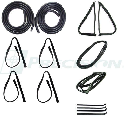 1973-1977 ford fullsize truck complete weatherstrip seal kit, with lock groove
