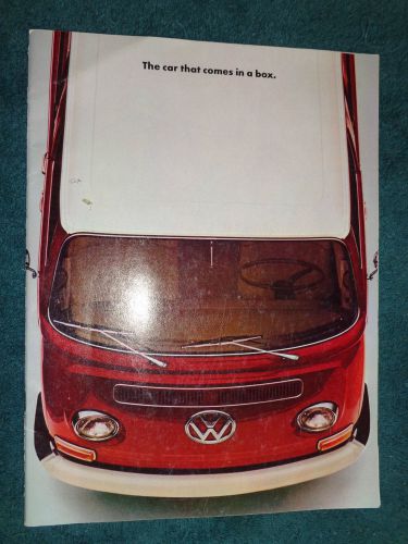 1970 volkswagen bus sales catalog / original 20 page showroom brochure wagon