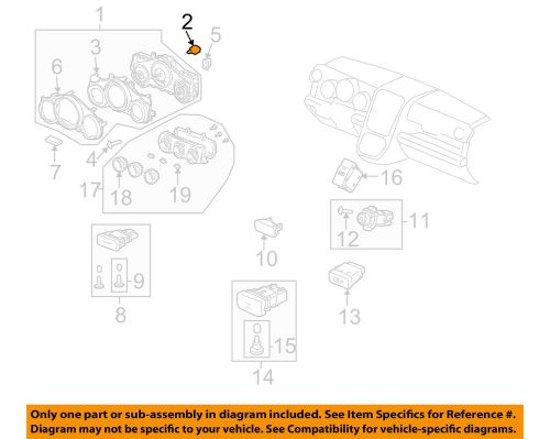 Honda oem 03-06 element cluster switches-bulb 35505scva01