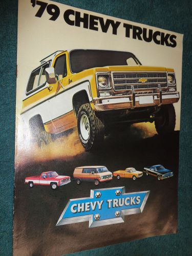 1979 chevrolet truck / van sales brochure / original full-line dealership folder