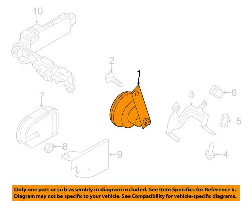 Vw volkswagen oem 09-15 jetta anti-theft-horn 5c0951115