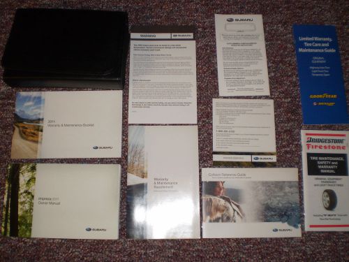 2011 subaru impreza complete owners manual books guide case all models