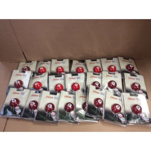 Wholesale lot of 23 solid and metal flake red 8 ball shift knobs no reserve