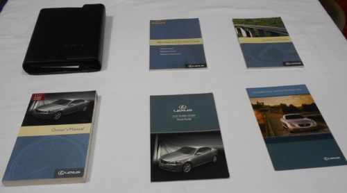 2007 lexus is350 ,is250 owner manual 6/pc.set &amp; black premium lexus factory case