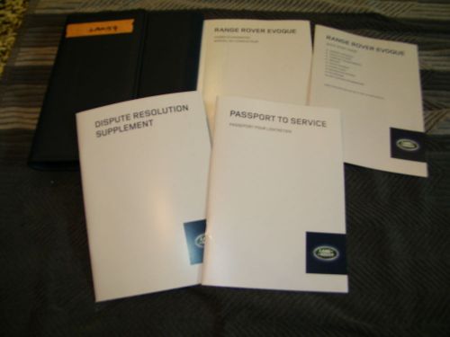 2015 land rover evoque owners manual with case lan154