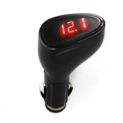 Car vehicle voltmeter voltage gauge volt meter cigarette plug monitor 12v 24v f5