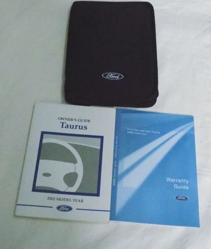 2002 ford taurus owner&#039;s manual with case