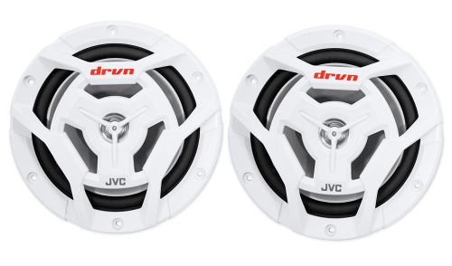 Pair jvc cs-dr6201mw 6.5&#034; 300 watt 2-way coaxial marine waterproof boat speakers