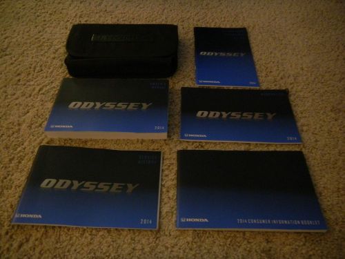 2014 honda odyssey owners manual set + free shipping