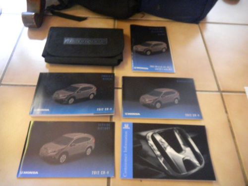 2012 honda cr-v crv owners manual set + free shipping