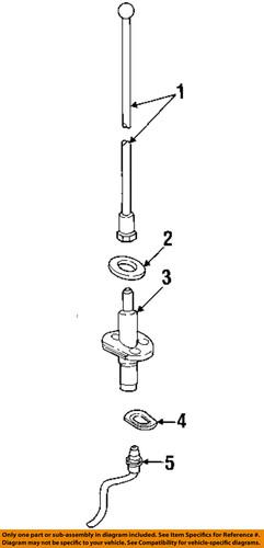 Ford oem al8z18813a antenna-antenna assembly