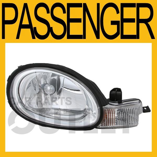 00-02 dodge neon head lamp light+signal lamp new passenger side replacmeent r/h