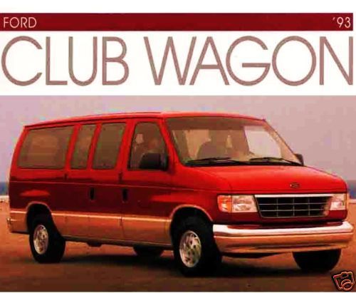 1993 ford club wagon brochure-xlt-chateau-super wagon