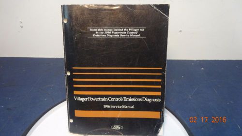 1996 mercury villager powertrain control emissions diagnosis service manual oem