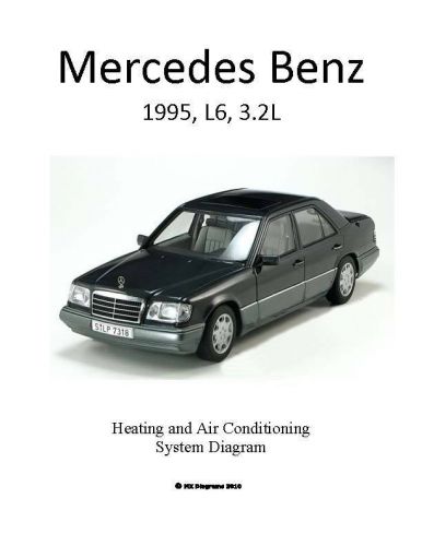 Mercedes benz sedan 1995 95 l6 3.2l heating and a/c system color diagram digital