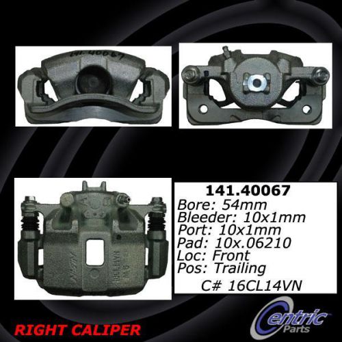 Centric parts 142.40067 front right rebuilt brake caliper with pad