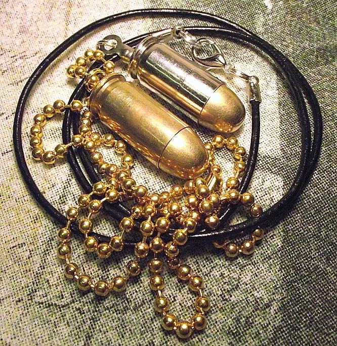 45 auto bullet necklace free u.s. shipping!!!