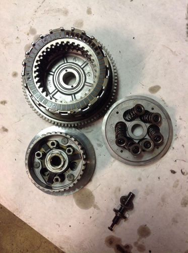 05-06 kawasaki ninja zx6r 636 oem complete clutch w plates basket hub