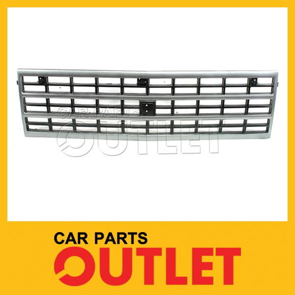 89-91 full-size blazer grille silver frame dk gray insert suburban r2500 r20 v30