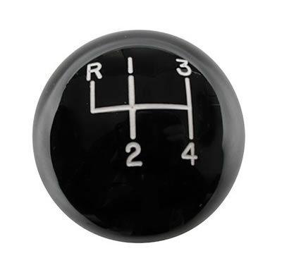 7/16 x 20 hurst 4 speed shifter shift knob black for aluminum sticks 7/16"-20