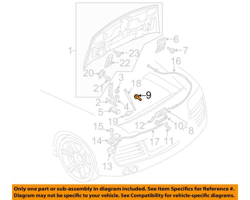 Audi oem 14-15 r8 hood-latch bolt n90955801