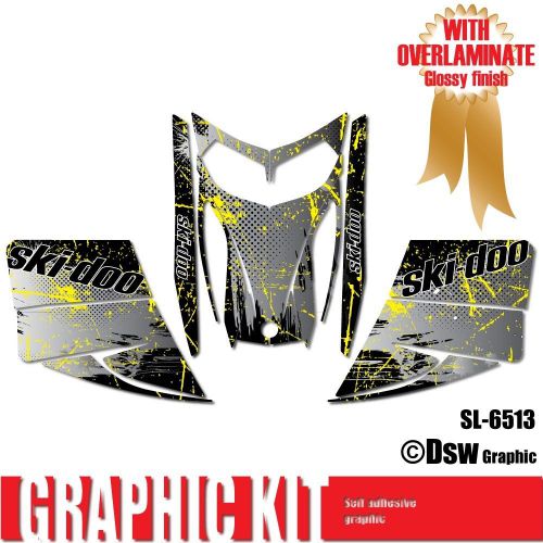 Sled wrap decal sticker graphics kit for ski-doo rev mxz snowmobile 03-07 sl6513