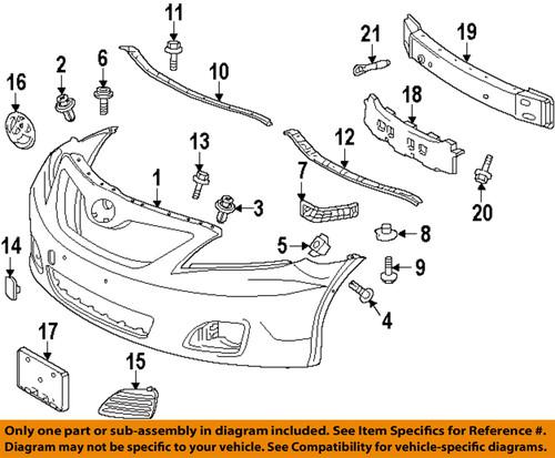 Toyota oem 5211906959 bumper cover