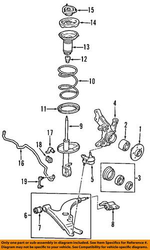 Toyota oem 4852049615 front strut/suspension strut