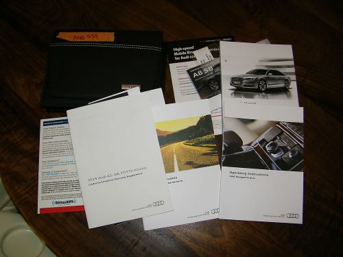 2015 audi a8 owners manual with case and navigation aud554