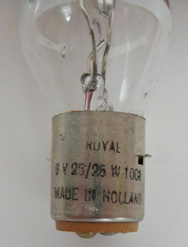 Vintage nos royal auto lamp automotive 6v 25/25w #1008 light bulb! free usa ship