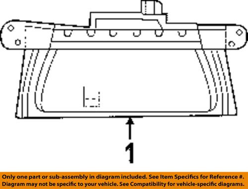 Dodge oem 4806263ac high mount brake light-high mount lamp